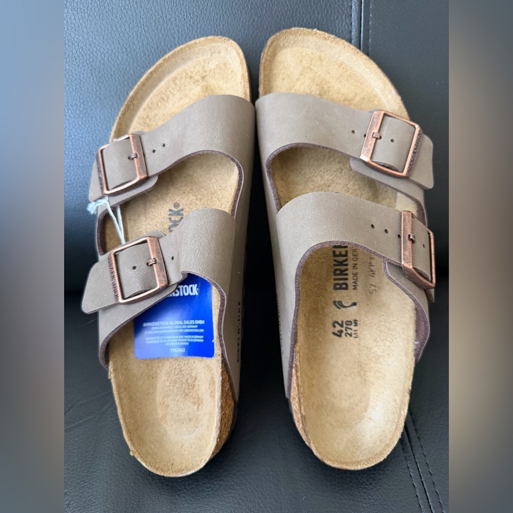 Birkenstock Arizona Birkibuc Sandal Unisex M9 W11 (Size 42)